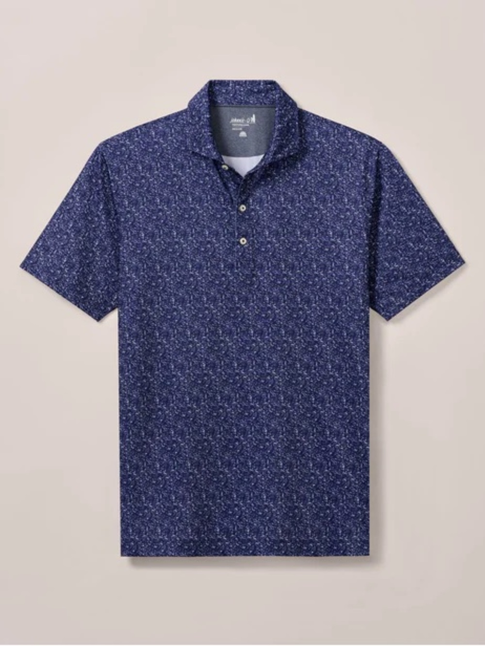 Johnnie-O Boggings Performance Mens Large Golf Polo Navy Blue NWT